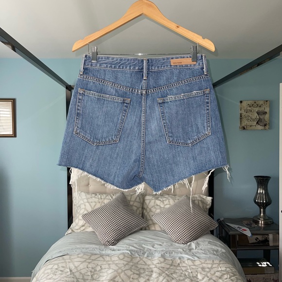GRLFRND Poppy in Good Luck Charm Medium Blue Wash Denim Jean Short High Rise 29 - Picture 7 of 10